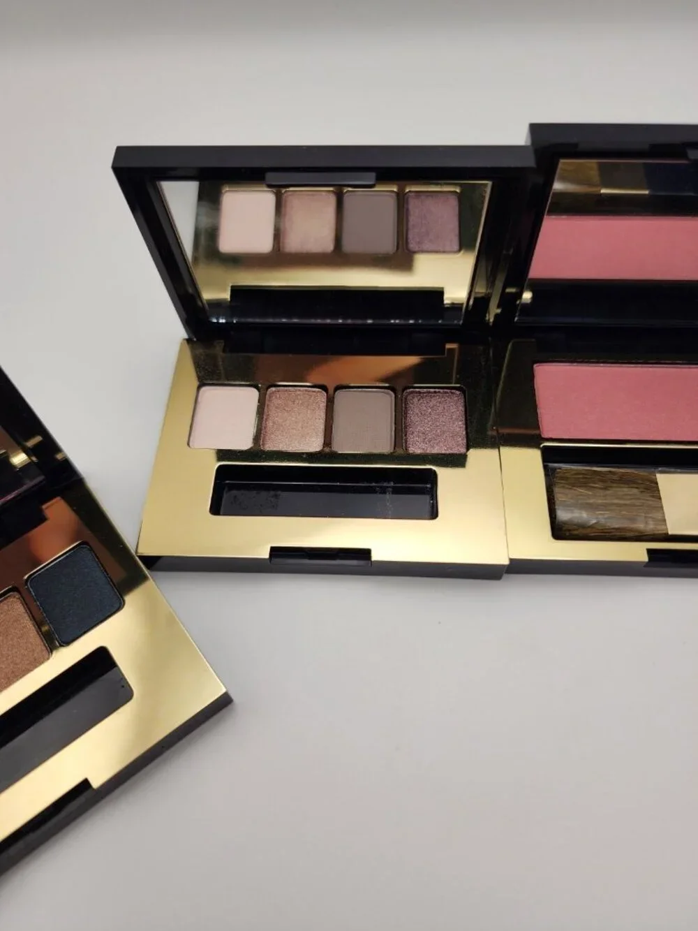 Estee Lauder Pure Color Envy Eyeshadow Quad Palette Set Nude Pink Gold Compact